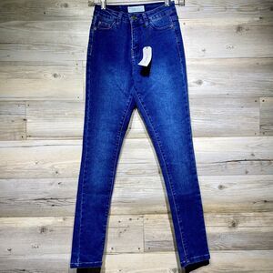 LA 1 Jeans Juniors Size 1 (23x30) High-Rise Skinny Dark Wash Stretch Denim